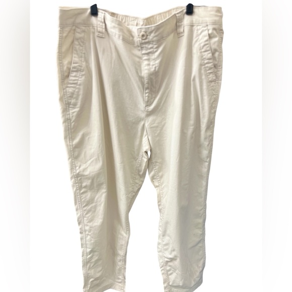 NWT Old Navy High-Rise OG Chino Pants XL Tall White Cotton Blend Casual Trousers - Picture 3 of 8